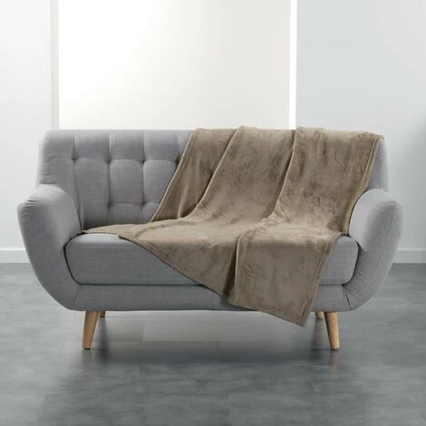 1001KDO POUR LA MAISON Plaid 125x150cm Flanou Taupe 3 1001KDO POUR LA MAISON Plaid 125x150cm Flanou Taupe