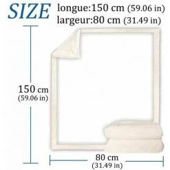 Couverture En Flanell Forêt Doux Et Chaude Anti-Boulochage 80x150cm 1pcs FUIENKO