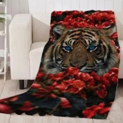 Tigre Plaid Couverture Doux Et Chaude Anti-Boulochage Doux Et Chaude 70x140cm 1pcs FUIENKO -Plaid et couverture Soldes 56694747 4