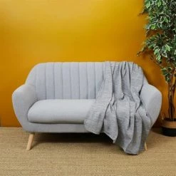 Paris Prix - Jeté De Canapé "blen" 120x150cm Gris Anthracite -Plaid et couverture Soldes 57074583 3