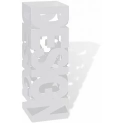 NOVA Pousquette En Acier Inoxydable En Acier Inoxydable Porte-parapluie Carré à Rangement Blanc Acier 48,5 Cm Couleur : Blanc