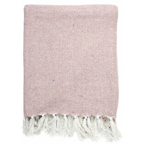 TOILINUX Plaid Jacquard - Longueur 150 Largeur 125 Epaisseur 0,2cm - Rose 3 TOILINUX Plaid Jacquard - Longueur 150 Largeur 125 Epaisseur 0,2cm - Rose