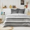 1001KDO POUR LA MAISON Couvre Lit 230 X 250 Cm Fibie Anthracite