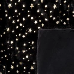 BELIANI Couverture En Polyester Noir 180x130cm - Noir -Plaid et couverture Soldes 57229560 5