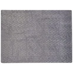 BELIANI Couverture En Polyester Gris 180x130cm - Gris -Plaid et couverture Soldes 57229570 4