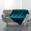 1001KDO POUR LA MAISON Plaid 180x220 Cm Flanou Bleu