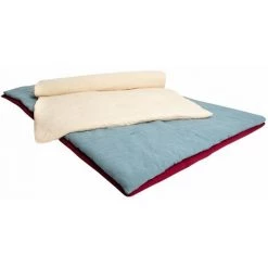 RIDEAUDISCOUNT Boutis, Jeté De Lit, Couvre-Lit 100% Coton 90 X 180 Cm Non Déhoussable Effet Gaze De Coton Matelassé Uni Bleu - Bleu -Plaid et couverture Soldes 57258233 4