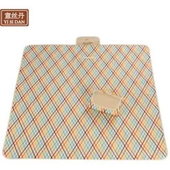 200 X 200 Cm Couverture Tapis De Pique-Nique Imperméable Couverture Pliable Pour Camping Tapis De Plage Composée Et Avec Poignée Portable,Plaid Kaki Plaid Et Couverture LITZEE -Plaid et couverture Soldes 57500486 4