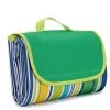 AIDUCHO Couverture De Pique-Nique 145*200CM, Pliable Tapis Plage Surface Imperméable Et Sans Sable, Tapis Pique Niques Pour Plage, Le Parc, La Randonnée, Le Camping, Idéal Pour Les Voyages En Famille-bande Verte D'herbe