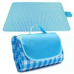 AIDUCHO Couverture De Pique-Nique 195*200CM, Pliable Tapis Plage Surface Imperméable Et Sans Sable, Tapis Pique Niques Pour Plage, Le Parc, La Randonnée, Le Camping, Idéal Pour Les Voyages En Famille-Lamberg