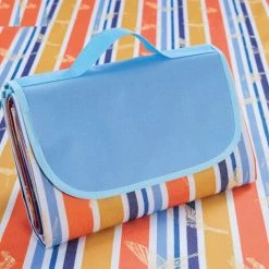 AIDUCHO Couverture De Pique-Nique 145*200CM, Pliable Tapis Plage Surface Imperméable Et Sans Sable, Tapis Pique Niques Pour Plage, Le Parc, La Randonnée, Le Camping, Idéal Pour Les Voyages En Famille-oiseau Joyeux