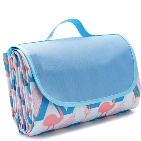 AIDUCHO Couverture De Pique-Nique 145*180CM, Pliable Tapis Plage Surface Imperméable Et Sans Sable, Tapis Pique Niques Pour Plage, Le Parc, La Randonnée, Le Camping, Idéal Pour Les Voyages En Famille-Vague Flamant Rose 3 AIDUCHO Couverture De Pique-Nique 145*180CM, Pliable Tapis Plage Surface Imperméable Et Sans Sable, Tapis Pique Niques Pour Plage, Le Parc, La Randonnée, Le Camping, Idéal Pour Les Voyages En Famille-Vague Flamant Rose