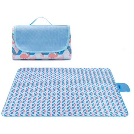 AIDUCHO Couverture De Pique-Nique 145*180CM, Pliable Tapis Plage Surface Imperméable Et Sans Sable, Tapis Pique Niques Pour Plage, Le Parc, La Randonnée, Le Camping, Idéal Pour Les Voyages En Famille-Vague Flamant Rose 4 AIDUCHO Couverture De Pique-Nique 145*180CM, Pliable Tapis Plage Surface Imperméable Et Sans Sable, Tapis Pique Niques Pour Plage, Le Parc, La Randonnée, Le Camping, Idéal Pour Les Voyages En Famille-Vague Flamant Rose – Image 2