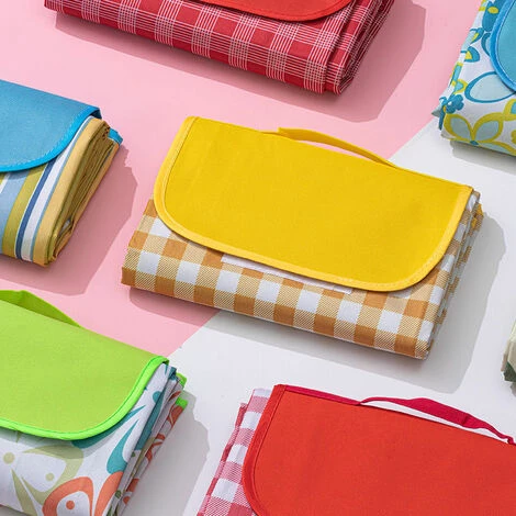 AIDUCHO Couverture De Pique-Nique 145*180CM, Pliable Tapis Plage Surface Imperméable Et Sans Sable, Tapis Pique Niques Pour Plage, Le Parc, La Randonnée, Le Camping, Idéal Pour Les Voyages En Famille-treillis De Fruits 6 AIDUCHO Couverture De Pique-Nique 145*180CM, Pliable Tapis Plage Surface Imperméable Et Sans Sable, Tapis Pique Niques Pour Plage, Le Parc, La Randonnée, Le Camping, Idéal Pour Les Voyages En Famille-treillis De Fruits – Image 4