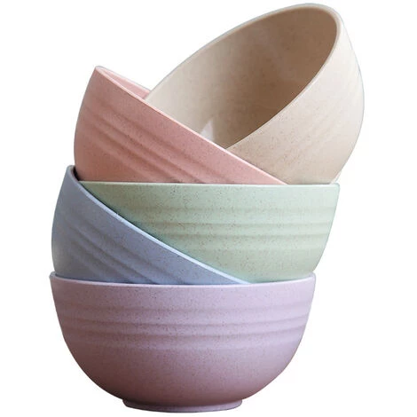 AIDUCHO Lot De 5 Grands Bols à Pâtes Réutilisables En Plastique Incassable De 680,4 G, Bols à Soupe Légers Pour Riz, Salade, Nouilles, Soupe, Salade (Violet) 4 AIDUCHO Lot De 5 Grands Bols à Pâtes Réutilisables En Plastique Incassable De 680,4 G, Bols à Soupe Légers Pour Riz, Salade, Nouilles, Soupe, Salade (Violet) – Image 2