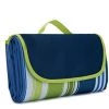 AIDUCHO Couverture De Pique-Nique 195*200CM, Pliable Tapis Plage Surface Imperméable Et Sans Sable, Tapis Pique Niques Pour Plage, Le Parc, La Randonnée, Le Camping, Idéal Pour Les Voyages En Famille-rayures Bleu Foncé -Plaid et couverture Soldes 57747986 1