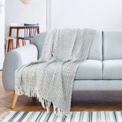 PLAID ET JETE DE LIT PLAID ETHNIQUE POINTILLE 120X150CM -Plaid et couverture Soldes 57748638 3