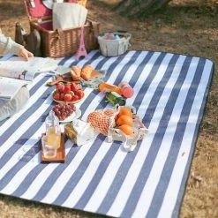 CADEAUX Couverture De Pique-nique Imperméable à L’eau Extérieur Acrylique Plaid Tapis De Pique-nique Lavable Pliable Camping（200X200cm） -Plaid et couverture Soldes 57963929 3