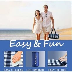 Kueatily Tapis Extérieur De Pique-nique De Couverture De Pique-nique Pliable Imperméable Pour Le Parc Campant De Plage -Plaid et couverture Soldes 57985447 3
