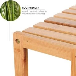 AICOK Etagère Murale, Étagères De Salle De Bain Avec Rangement à 3 Niveaux Étagère Réglable Étagère Pour Plantes Étagère étroite Pour Balcon Couloir Cuisine (Naturel) -Plaid et couverture Soldes 58124946 3