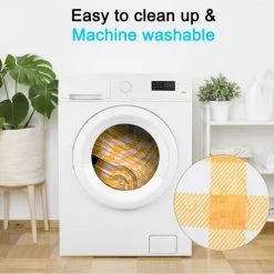 BEARSU Couverture De Pique-Nique, Couverture De Plage, Imperméable, Portable, Camping En Plein Air, Fête, Extra Large, Pliable, Résistant Au Sable, Tapis De Plage Extérieur (150*200cm, Jaune) -Plaid et couverture Soldes 58188062 3