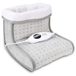 Randaco Chauffe-pieds électrique 100W 6 Niveaux De Température Lavable Botte Chauffante Brun - Gris