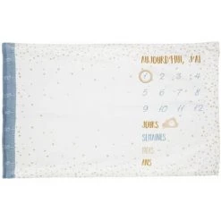 ATMOSPHERA KIDS Couverture âge étape Bébé - Longueur 120 Largeur 80 Epaisseur 0,5cm - Bleu