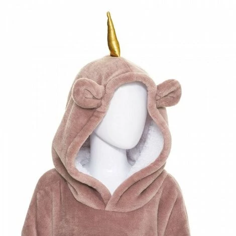 ATMOSPHERA CRATEUR D'INTRIEUR FOR KIDS Plaid Sweat à Capuche (95 Cm) Licorne Rose 4 ATMOSPHERA CRATEUR D'INTRIEUR FOR KIDS Plaid Sweat à Capuche (95 Cm) Licorne Rose – Image 2