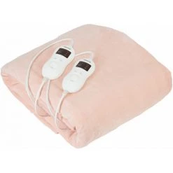 Camry CR 7424 Chauffe-lit électrique 150x160cm 8 Température Minuteur Lavable 120W Crème - Crème