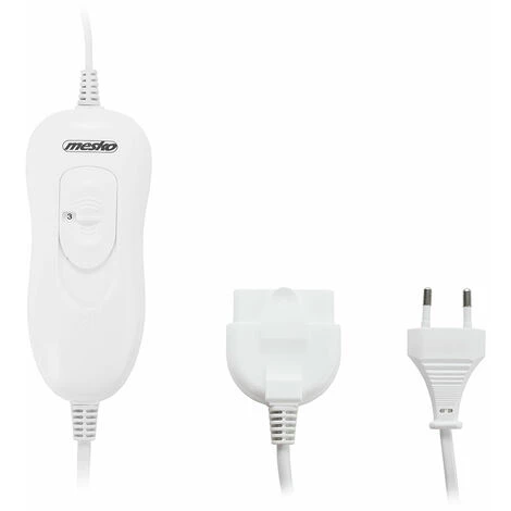 Mesko MS 7420 Chauffe-lit électrique 150x160cm 8 Température Minuteur Lavable 120W Blanc - Blanc 4 Mesko MS 7420 Chauffe-lit électrique 150x160cm 8 Température Minuteur Lavable 120W Blanc - Blanc – Image 2