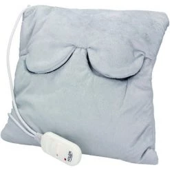 Adler AD 7403 Coussin Chauffant électrique Pour Le Cou, Le Dos Et Les Lombaires, Lavable 80 W Blanc/Gris - Blanc/Gris