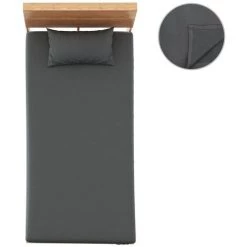 Draps De Lit Polaire En Polyester 2 Pcs Anthracite 100x200 Cm VidaXL