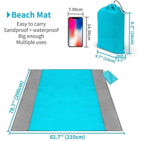 Ensoleillé Tapis De Plage Couverture De Pique-nique 210 X 200 Cm Couverture De Pique-nique, Tapis De Pique-nique Couverture De Plage Couverture De Pique-nique Avec 4 Fixes, Camping, Randonnée Et Pique-nique 4 Ensoleillé Tapis De Plage Couverture De Pique-nique 210 X 200 Cm Couverture De Pique-nique, Tapis De Pique-nique Couverture De Plage Couverture De Pique-nique Avec 4 Fixes, Camping, Randonnée Et Pique-nique – Image 2