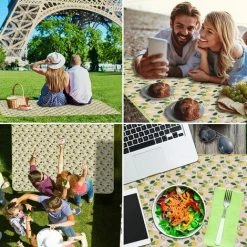 AIDUCHO Couverture De Pique-nique Extérieure Imperméable Extra Large Pouvant être Pliée, Couverture De Camping, Adaptée Au Camping En Plein Air Et Au Tapis De Plage De Randonnée (150 * 200 Cm) -Plaid et couverture Soldes 58662412 4