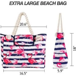 AIDUCHO Sac De Plage Extra Large Pour Femme, Fourre-tout En Toile Surdimensionnée étanche Au Sable Avec Poches Pour La Natation, Le Yoga, La Piscine, Les Accessoires De Voyage En Famille, Les Fournitures De Vacances, Le Flamant Rose Tropical Hawaïen 10 AIDUCHO Sac De Plage Extra Large Pour Femme, Fourre-tout En Toile Surdimensionnée étanche Au Sable Avec Poches Pour La Natation, Le Yoga, La Piscine, Les Accessoires De Voyage En Famille, Les Fournitures De Vacances, Le Flamant Rose Tropical Hawaïen -Plaid et couverture Soldes 58662623 4