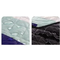 AOUGO Couverture De Pique-nique Imperméable 200 X 200 Cm Couverture De Camping Lavable En Plein Air Couverture De Plage Isolation Thermique Et Tapis De Pique-nique Anti-sable, Avec Poignée Couverture De Camping, Utilisée Pour Pique-nique, Randonnée, Camping, Vo -Plaid et couverture Soldes 58693244 3