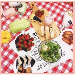 AOUGO Couverture De Pique-nique 145x180 Cm Tissu Imperméable De Haute Qualité Sans Sable Ni Poussière / Pique-nique à La Plage, Camping, Randonnée Et Voyages 7 AOUGO Couverture De Pique-nique 145x180 Cm Tissu Imperméable De Haute Qualité Sans Sable Ni Poussière / Pique-nique à La Plage, Camping, Randonnée Et Voyages -Plaid et couverture Soldes 58693262 3