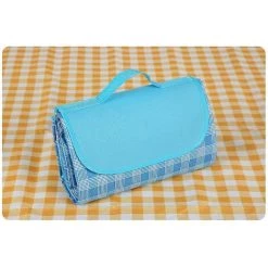 AOUGO Couverture De Pique-nique 145x180 Cm Tissu Imperméable De Haute Qualité Sans Sable Ni Poussière / Pique-nique à La Plage, Camping, Randonnée Et Voyages -Plaid et couverture Soldes 58693267 3