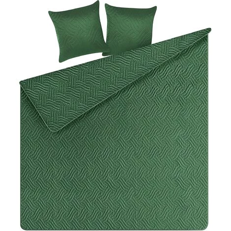 BELIANI Plaid En Polyester Vert 220x160cm - Vert 6 BELIANI Plaid En Polyester Vert 220x160cm - Vert – Image 4