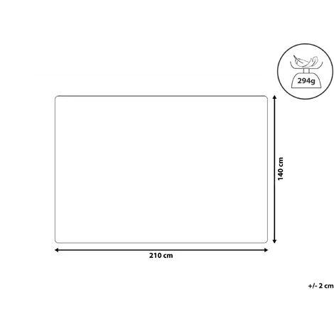 BELIANI Plaid En Polyester Beige 210x140cm - Beige 5 BELIANI Plaid En Polyester Beige 210x140cm - Beige – Image 3