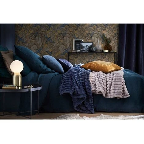 Centrale Brico Plaid Cotele, Gris L.180 X L.220 Cm 4 Centrale Brico Plaid Cotele, Gris L.180 X L.220 Cm – Image 2