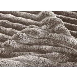 Centrale Brico Plaid Cotele, Gris L.180 X L.220 Cm 7 Centrale Brico Plaid Cotele, Gris L.180 X L.220 Cm -Plaid et couverture Soldes 59116007 3