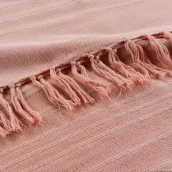 1001KDO POUR LA MAISON Plaid Ou Jete De Canape Coton 150 X 150 Cm Lilie Peche 6 1001KDO POUR LA MAISON Plaid Ou Jete De Canape Coton 150 X 150 Cm Lilie Peche -Plaid et couverture Soldes 59129990 2