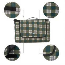 Relaxdays Couverture Pique-nique XXL, 200x300 Cm, Tapis De Plage Polaire, Isolation Thermique, Imperméable, Vert/gris 11 Relaxdays Couverture Pique-nique XXL, 200x300 Cm, Tapis De Plage Polaire, Isolation Thermique, Imperméable, Vert/gris -Plaid et couverture Soldes 59197251 5