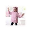 HOME DECO KIDS Plaid Sweat à Capuche (66 Cm) Peluche Rose -Plaid et couverture Soldes 59221701 1