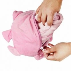 HOME DECO KIDS Plaid Sweat à Capuche (66 Cm) Peluche Rose -Plaid et couverture Soldes 59221701 3