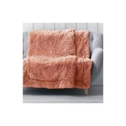 DOUCEUR D'INTRIEUR Plaid Fausse Fourrure (150 Cm) Marilou Rose