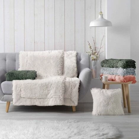 DOUCEUR D'INTRIEUR Plaid Fausse Fourrure (150 Cm) Marilou Rose 5 DOUCEUR D'INTRIEUR Plaid Fausse Fourrure (150 Cm) Marilou Rose – Image 3