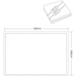 MEDIA WAVE STORE ® Couverture électrique Double Modèle Jordan à 2 Niveaux 160x140 Cm 9 MEDIA WAVE STORE ® Couverture électrique Double Modèle Jordan à 2 Niveaux 160x140 Cm -Plaid et couverture Soldes 59395704 3