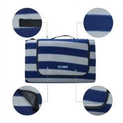 Relaxdays Couverture Pique-nique XXL, 200x300 Cm, Tapis De Plage Polaire, Isolation Thermique, Imperméable, Bleu/blanc 11 Relaxdays Couverture Pique-nique XXL, 200x300 Cm, Tapis De Plage Polaire, Isolation Thermique, Imperméable, Bleu/blanc -Plaid et couverture Soldes 59406235 5